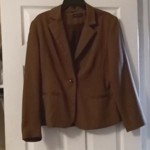 Karen Scott Petites Brown Jacket S 16p